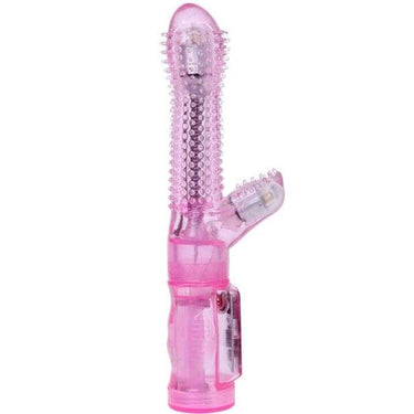Vibratore Rabbit Rosa con 6 Vibrazioni e Stimolazione Doppia